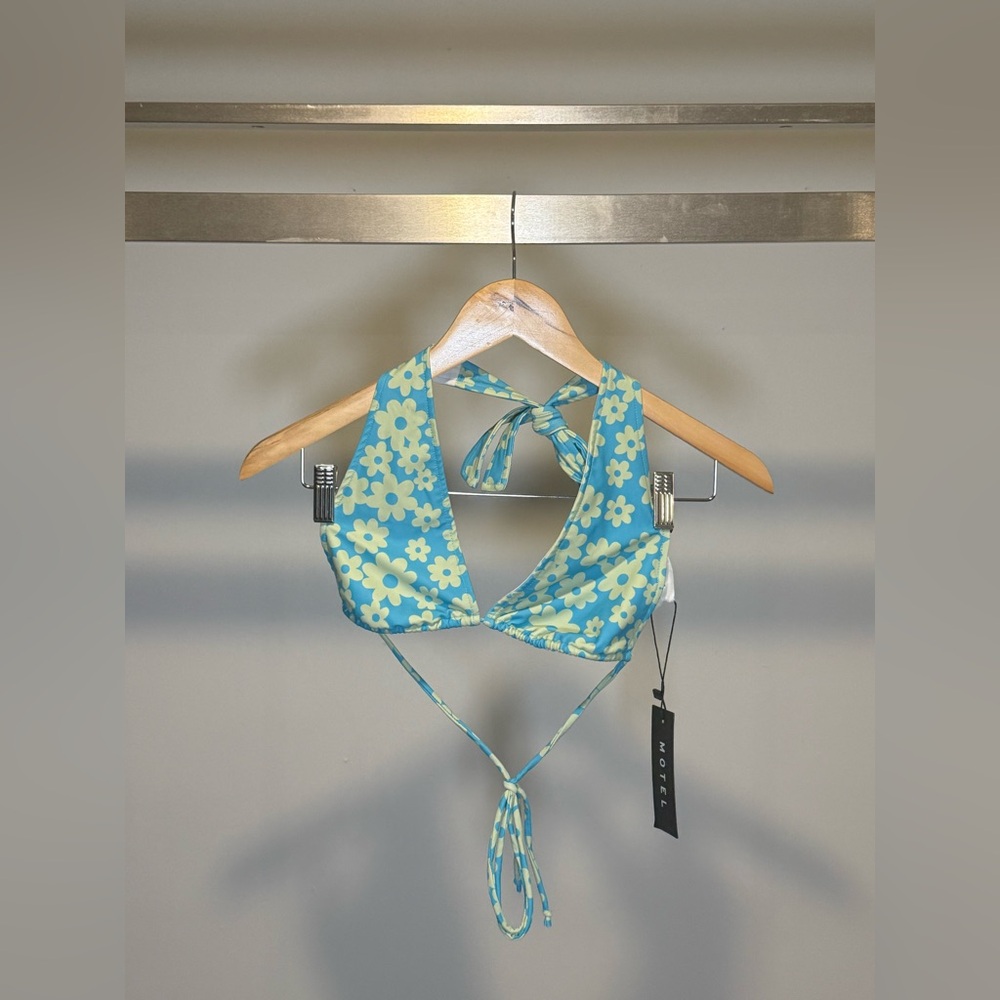 Motel floral Halter Bikini Top 🌺